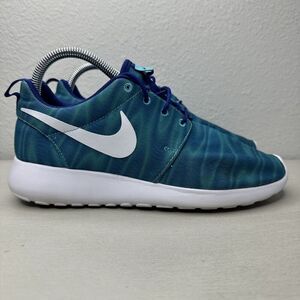 Nike Roshe One Blue Green Athletic Running Shoes